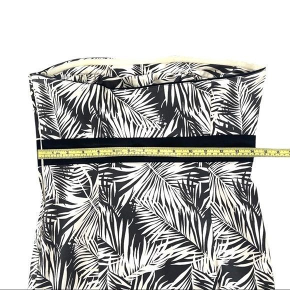 H&M Strapless Palm Print Dress - Picture 8 of 10